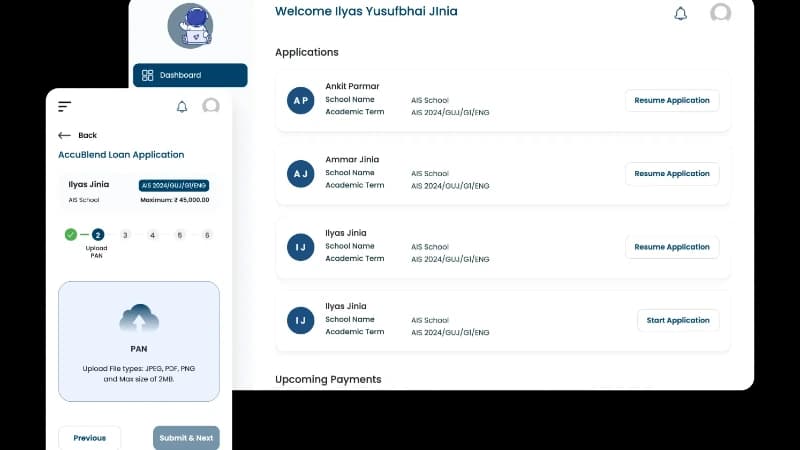 Interest-Free EMI Custom Web Application Platform for School Fee Payments