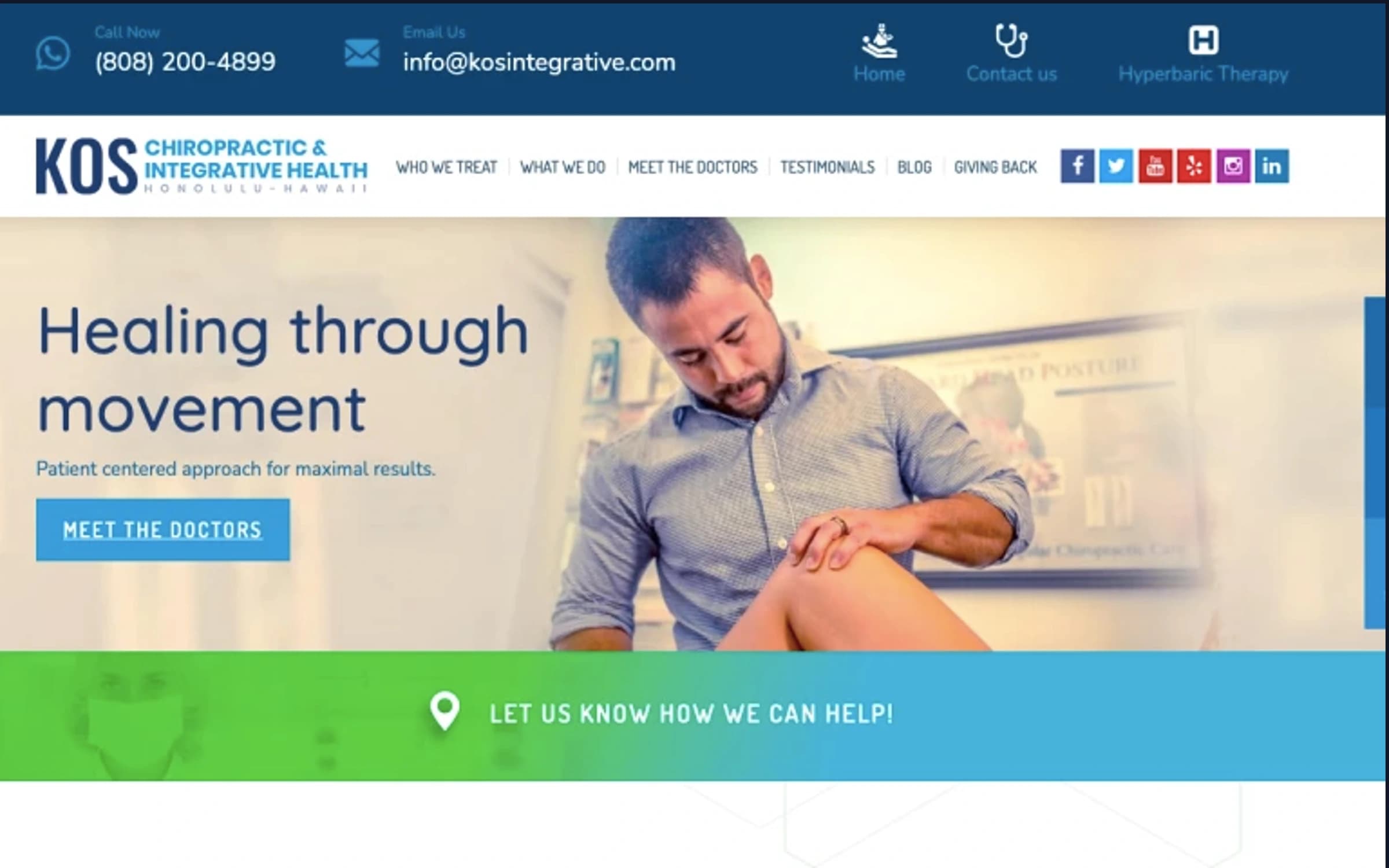Redesigning KOS Integrative's Digital Experience to Increase Patient Engagement and Online Visibility