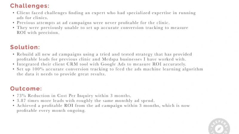 Google Ads Management for Medical Aesthetics Clinic (Medspa) — image 2