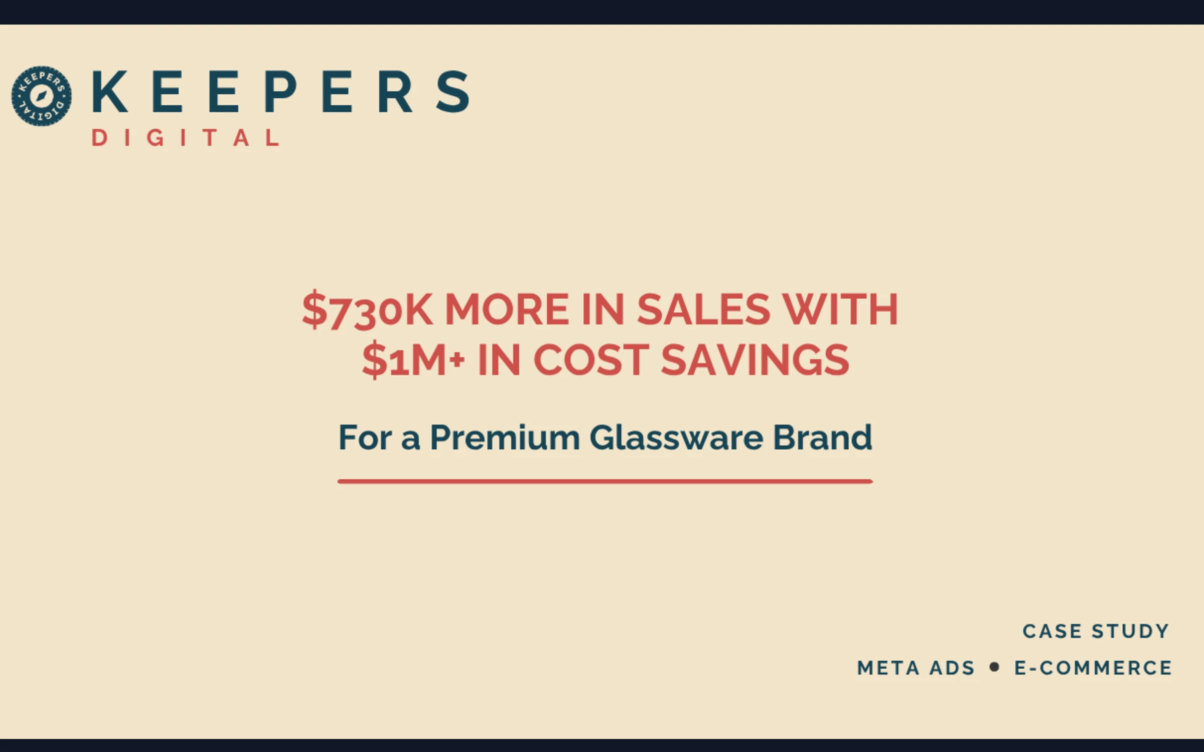Meta Ads for a Premier Glassware Brand (e-commerce)