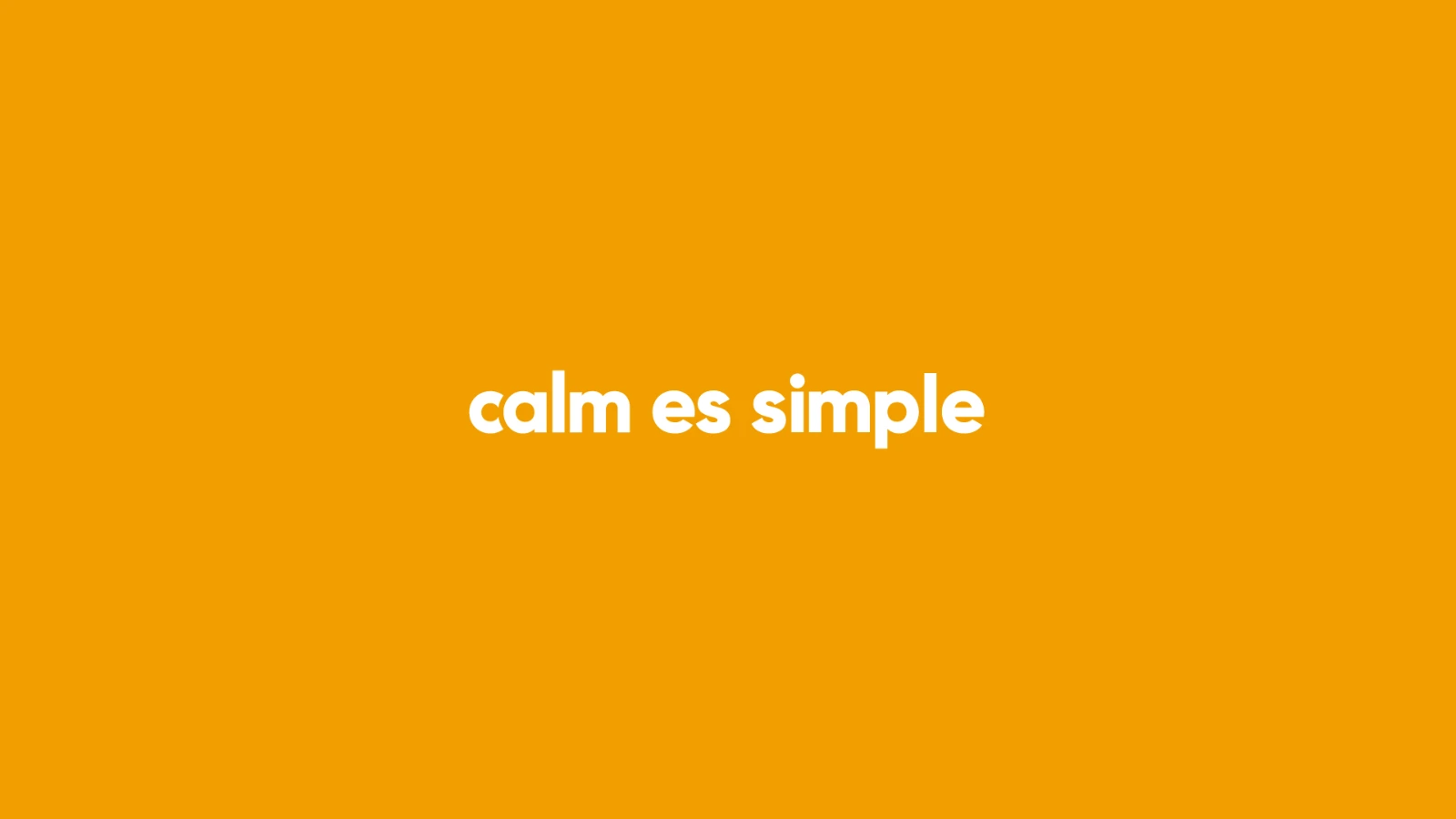 Calm es simple