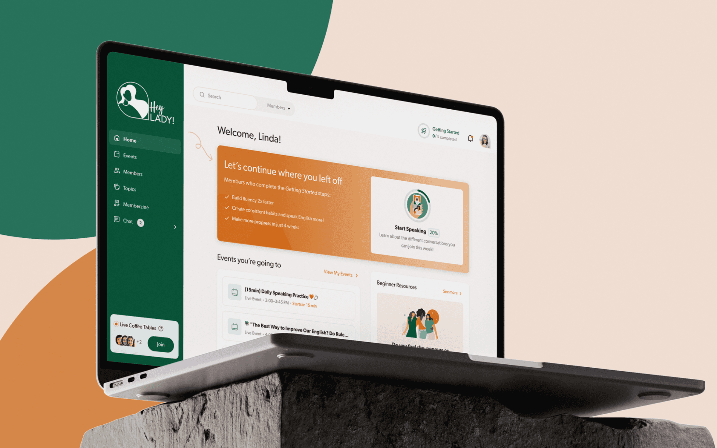 Product Design for a Women-Only English Practice Community