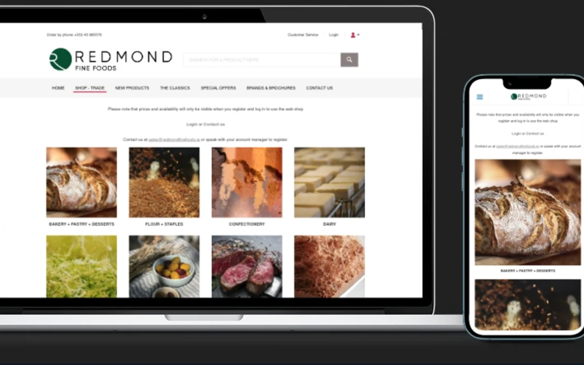 Developed a Scalable B2B Commerce Platform with Shopify Plus for Redmond Fine Foods