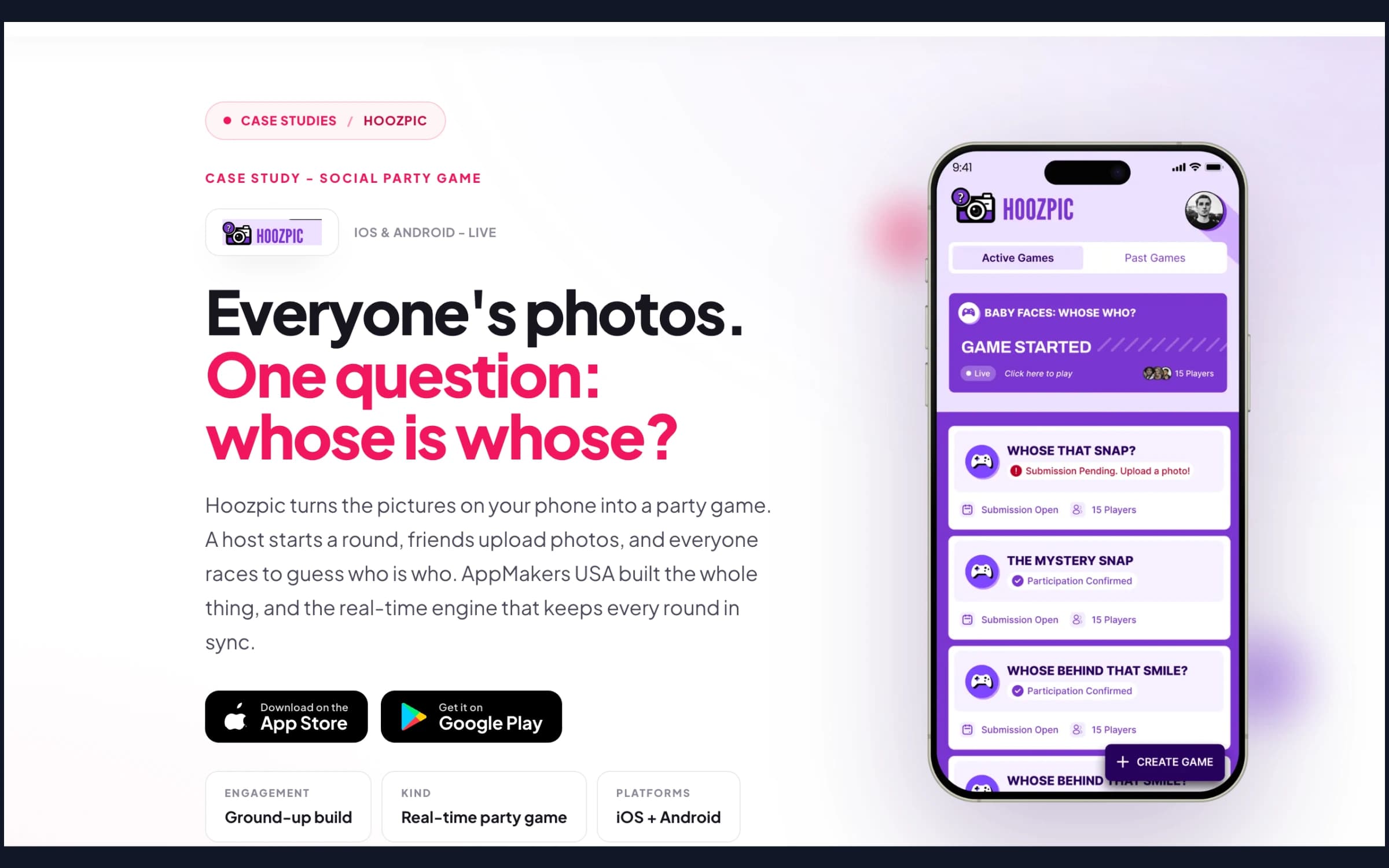 Everyone's photos. One question: whose is whose?