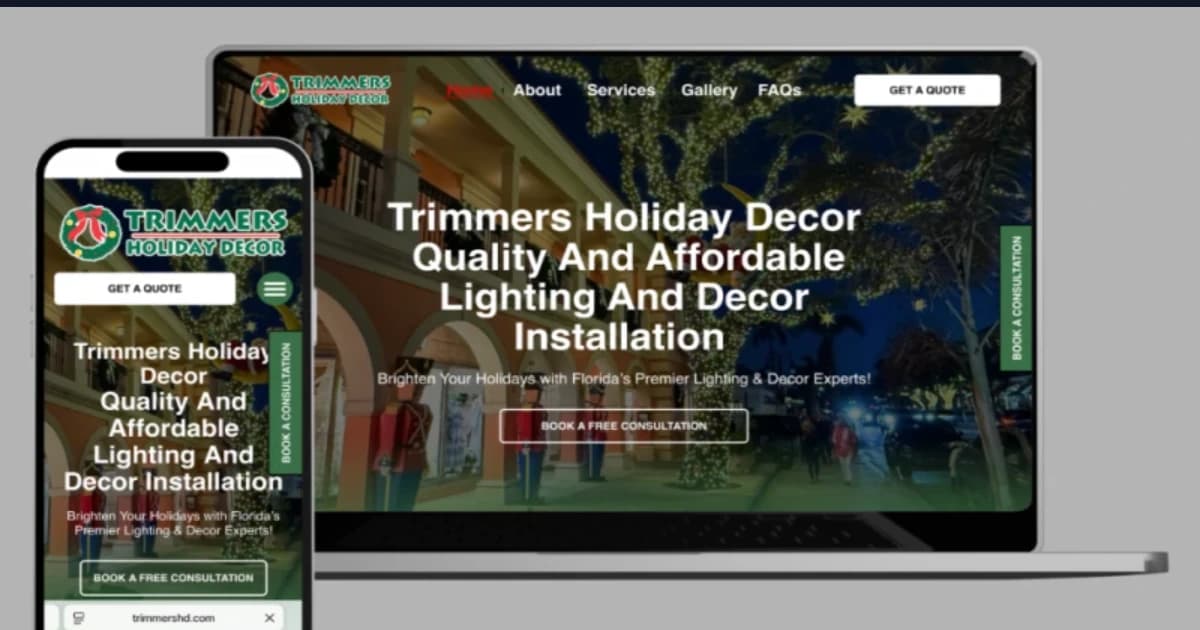 Trimmers Holiday Decor AI SEO Project