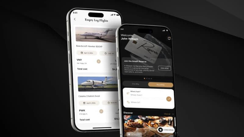 Amalfi Jets Mobile App — image 2