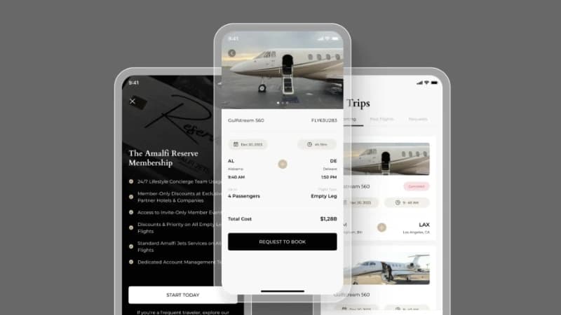 Amalfi Jets Mobile App — image 3