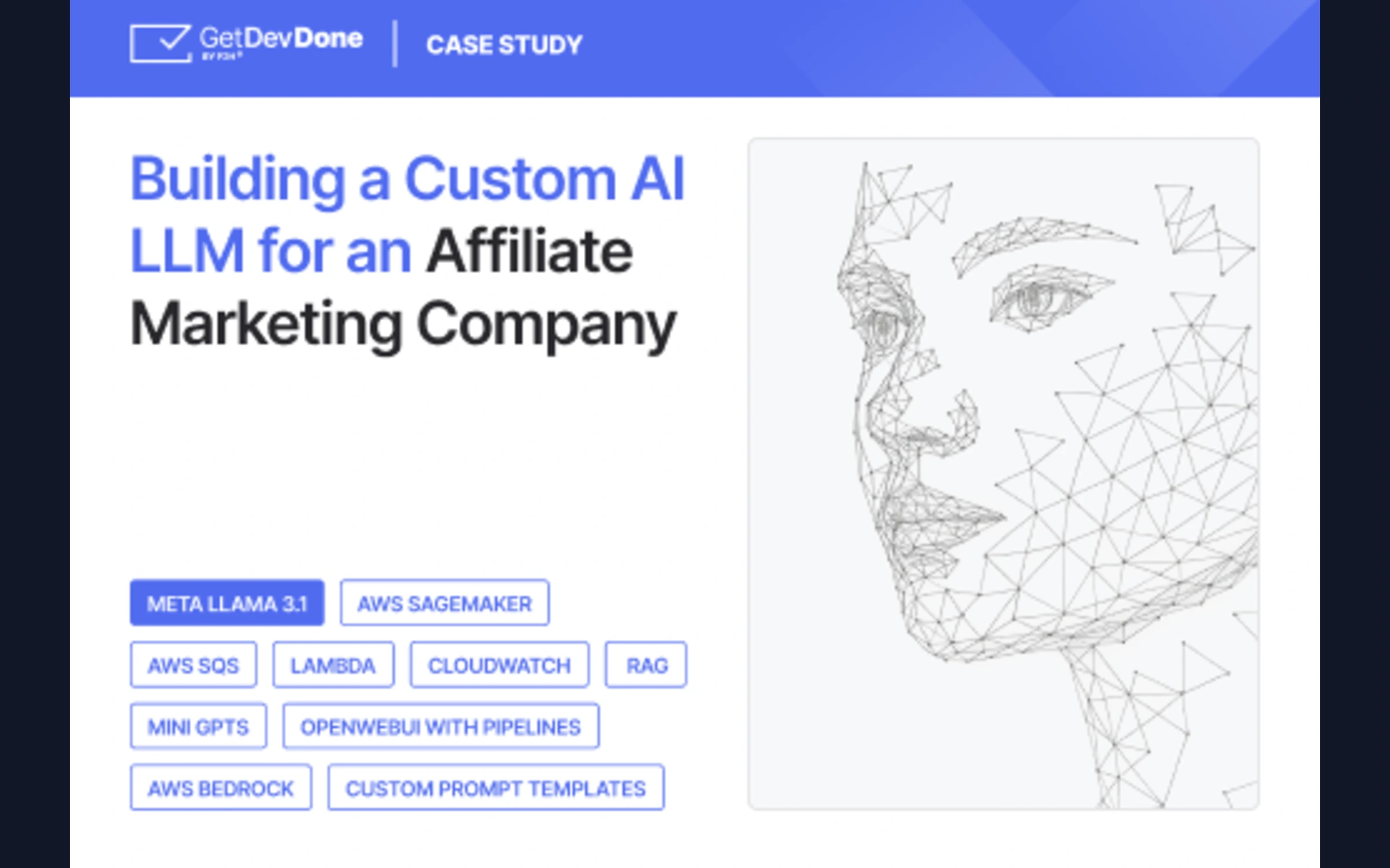 Custom AI LLM for an Affiliate Marketing Company