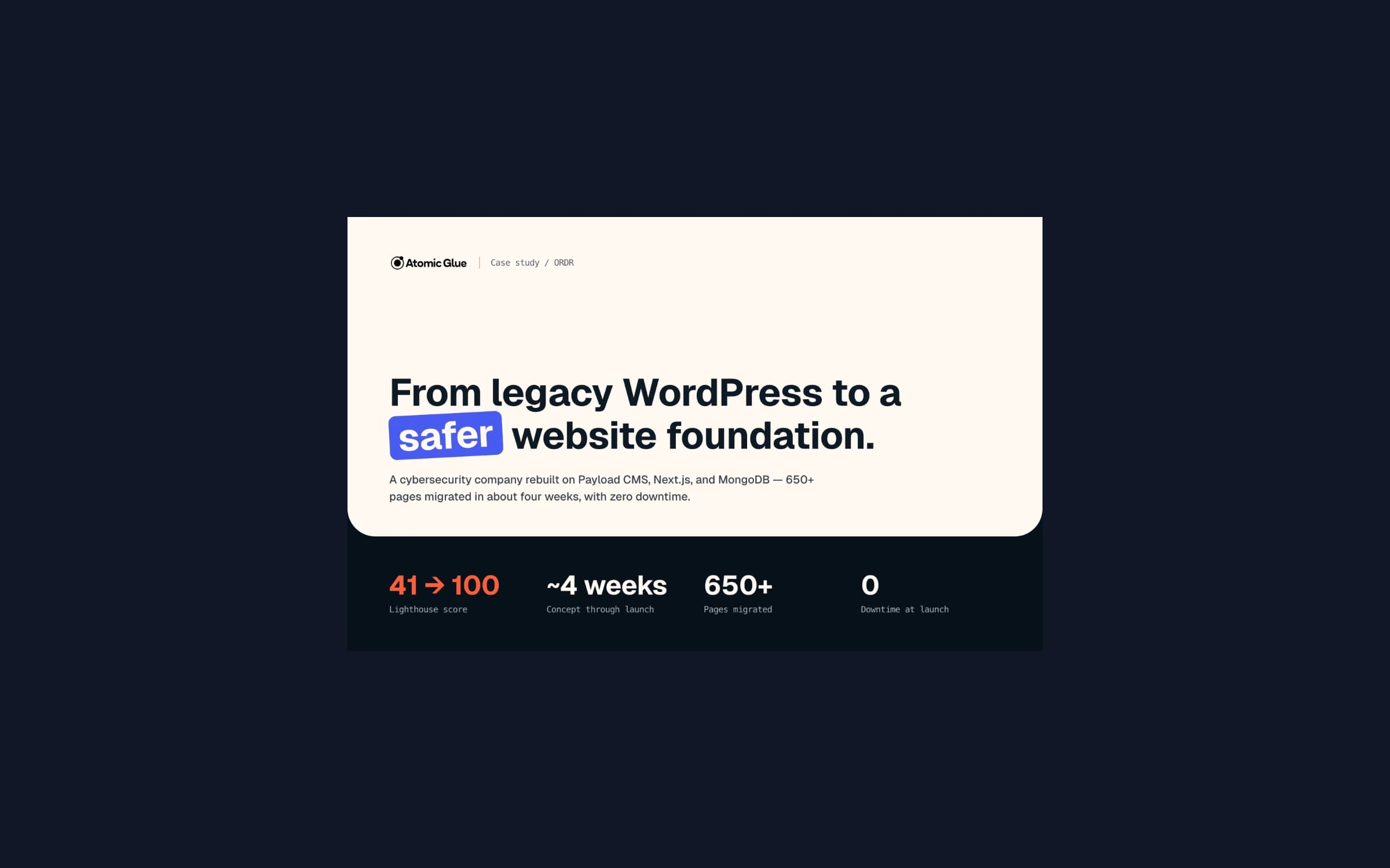 From Legacy WordPress to a Faster, Safer Website Foundation