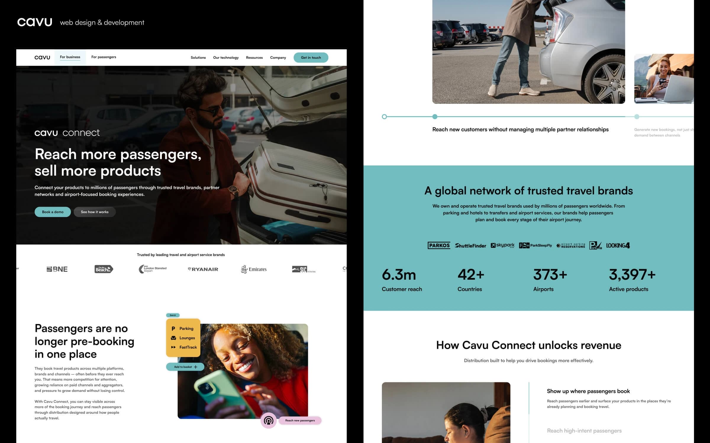 Web Design & Development for Travel Technology Company