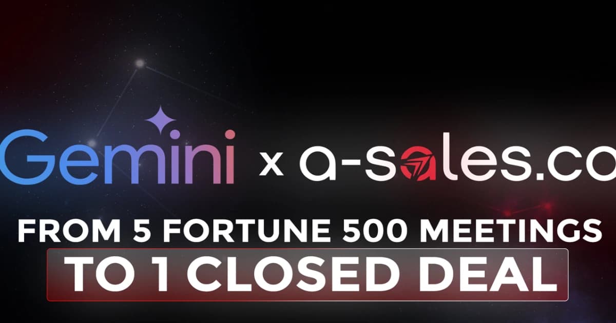 20 Fortune 500 Meetings & 2 Enterprise Deals Closed