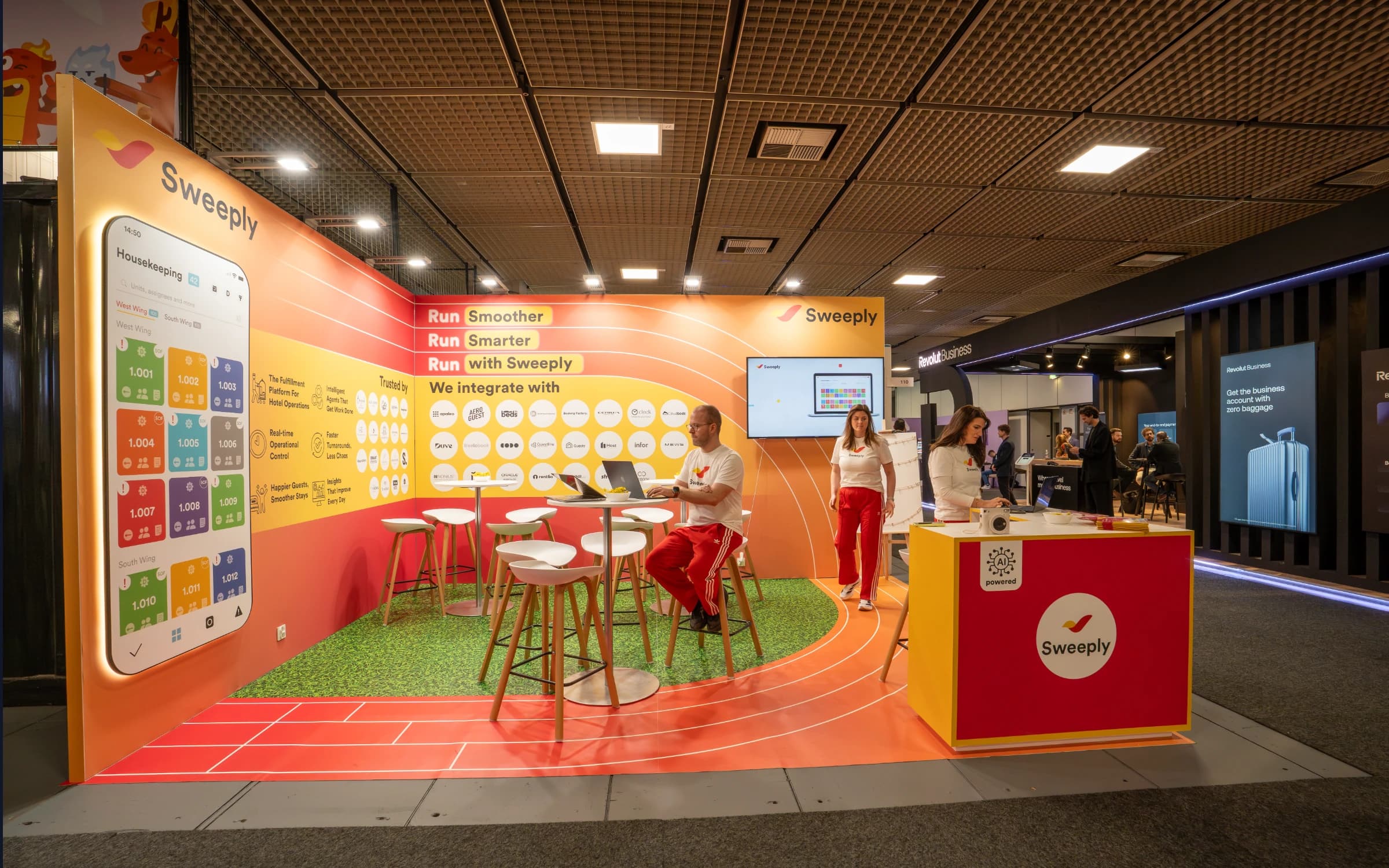 Refreshing a Returning ITB Berlin Stand for Sweeply on the Same Space and Budget