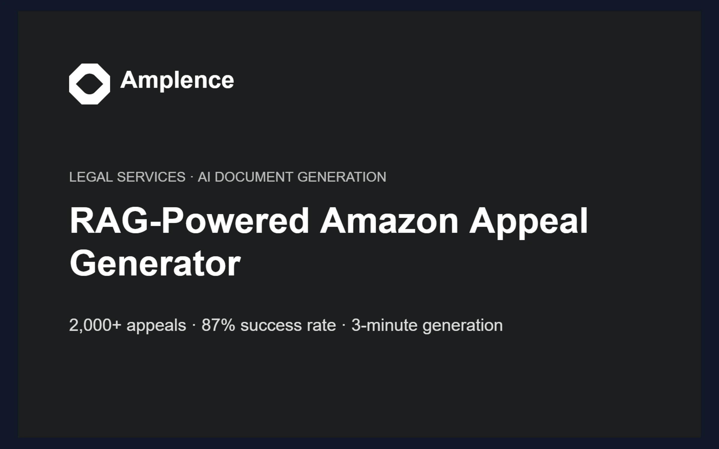 RAG-Powered Amazon Appeal Generator for Seller Reinstatement