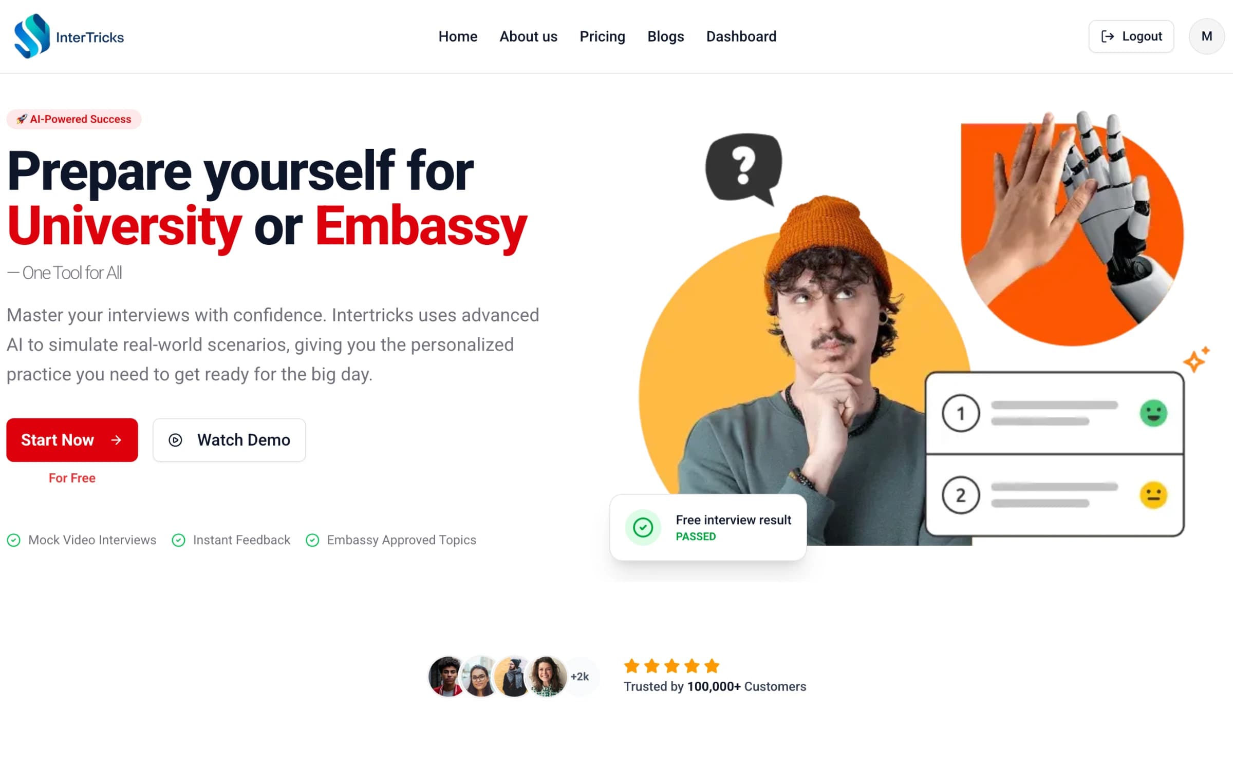 From Hours to Minutes: AI-Graded Mock Interviews with Expert Review and QR-Verifiable Results