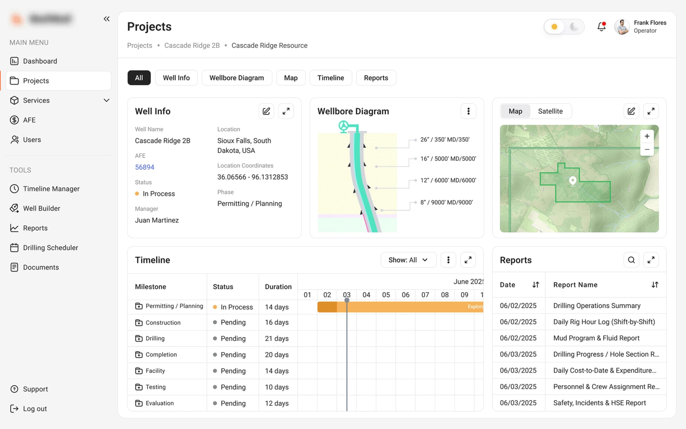 Cloud-Based SaaS Platform for Well Drilling & Construction Management