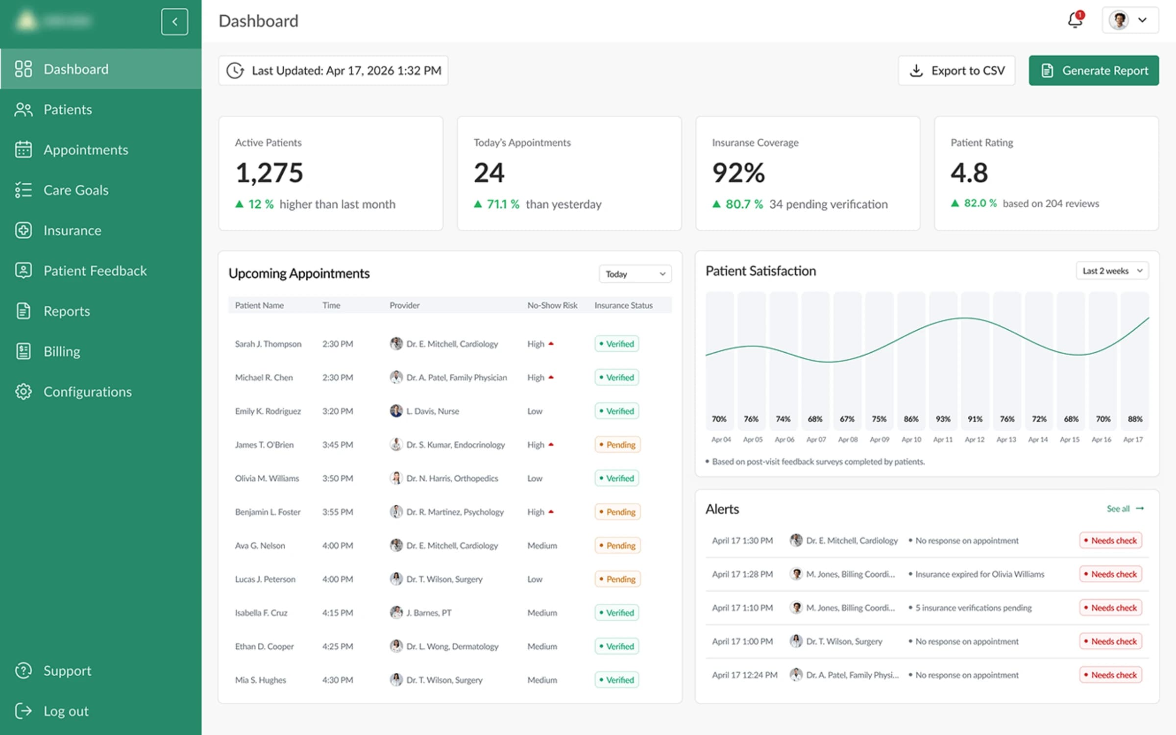 Care Coordination Software with Patient Feedback