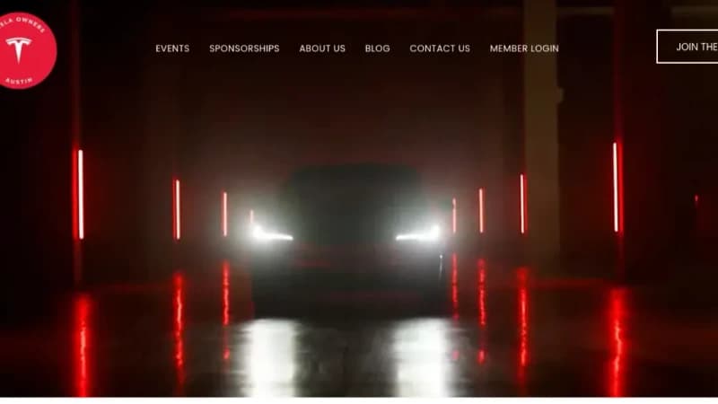 Tesla Owners Club of Austin Website Redesign