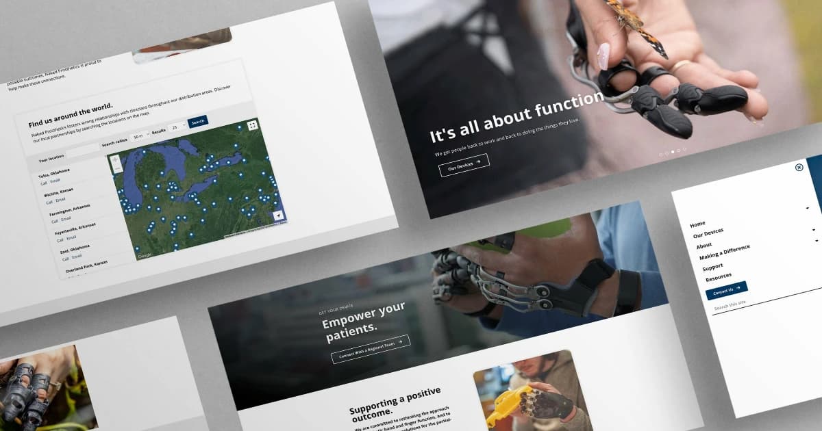 Redesigning a Manufacturing Website with Compassion.