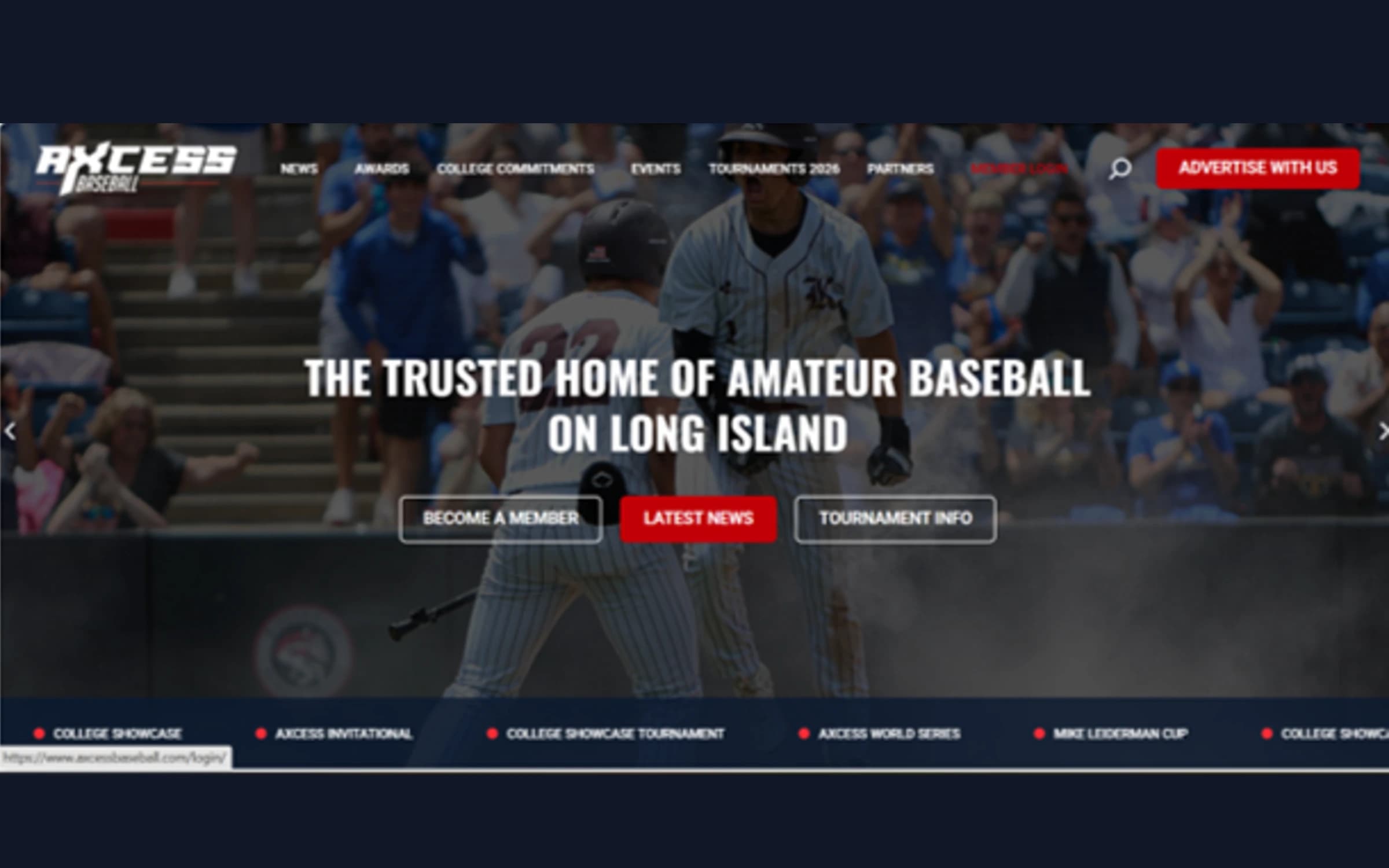 Redesigning of Axcessbaseball.com Website