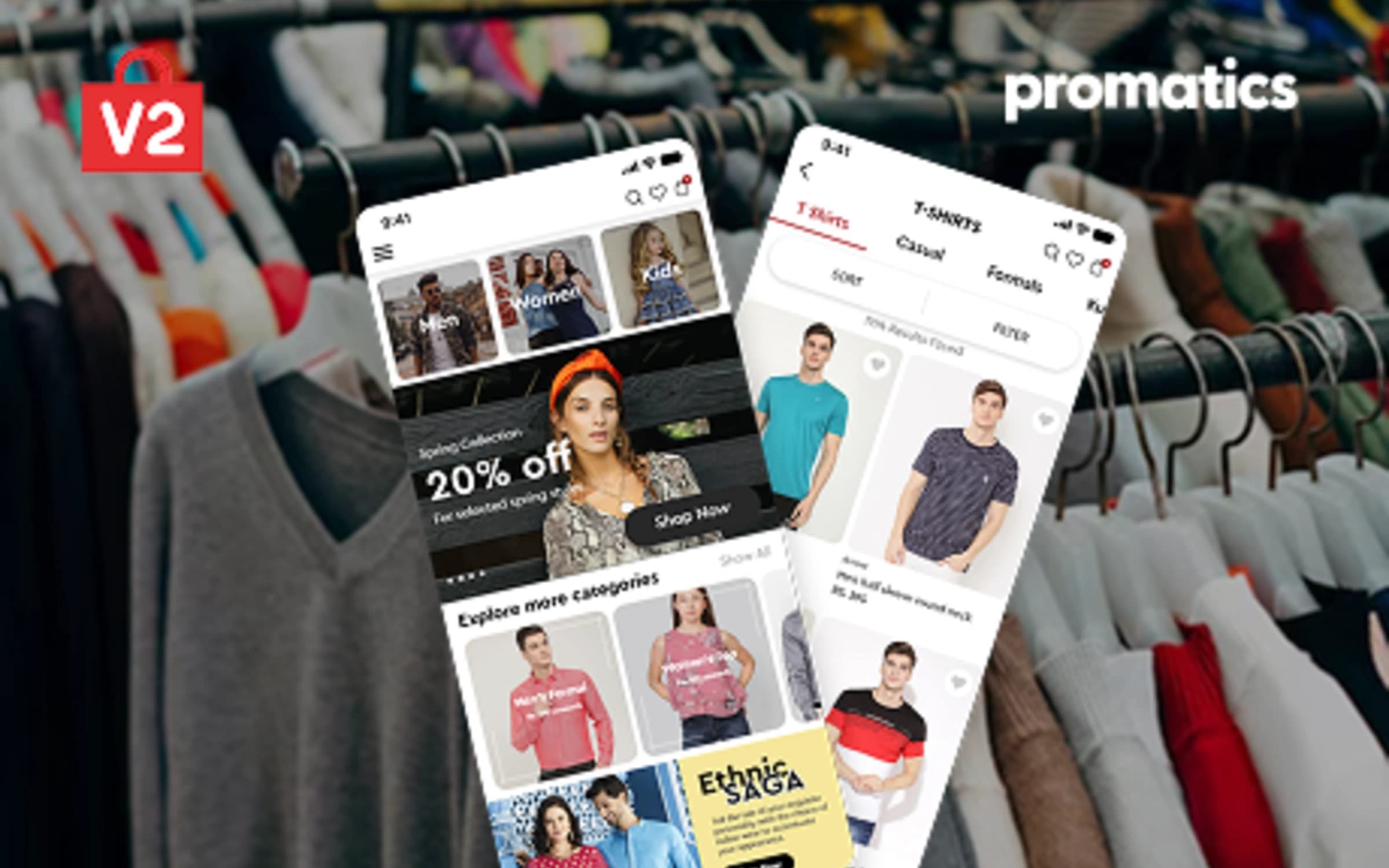 V2Kart - eCommerce Fashion App