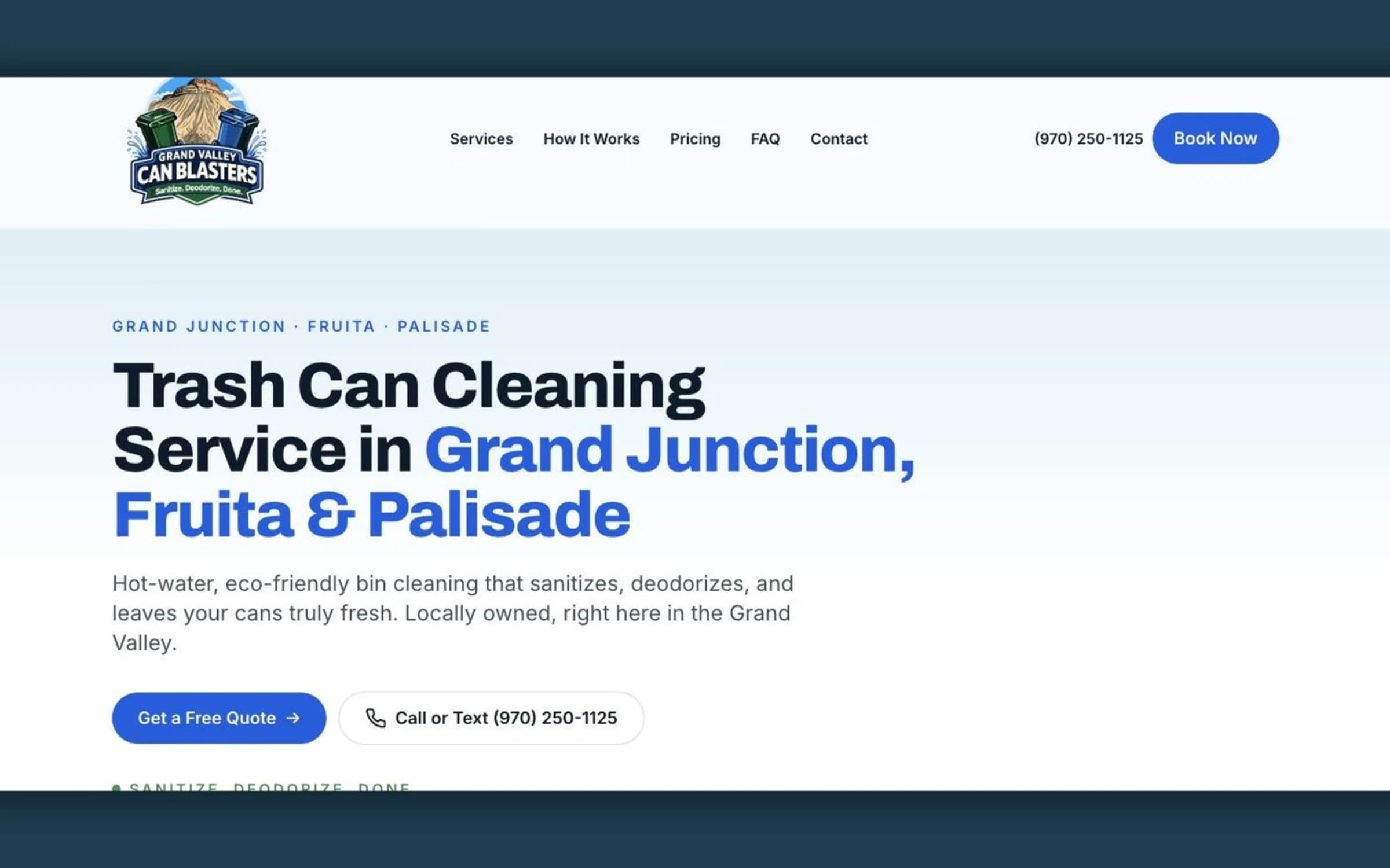 Page One in 60 Days for a Brand New Bin Cleaning Service