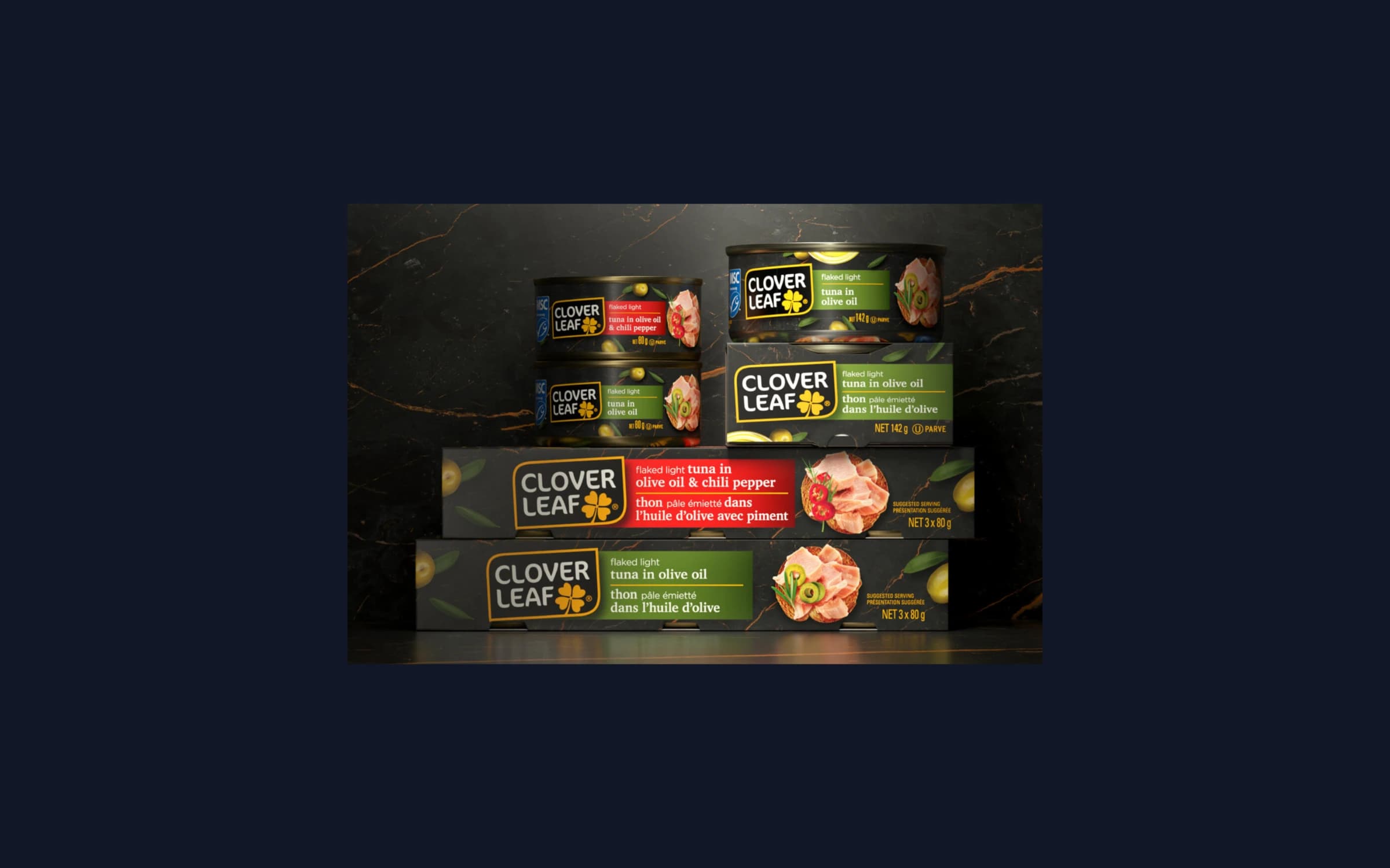Packaging Redesign for Clover Leaf Seafoods Premium Line