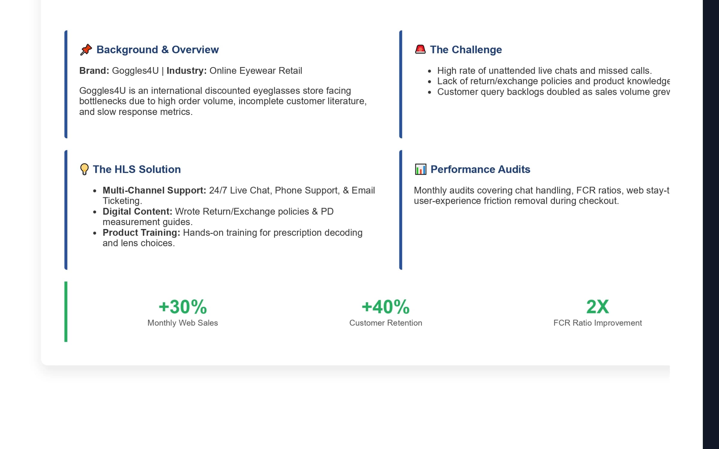 Goggles4U: Refining Customer Experience with 24/7 BPO Services