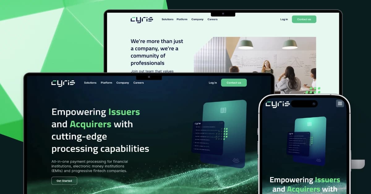 Cyris the all-in-one next-generation payment processing platform, digitalized their company’s vision.