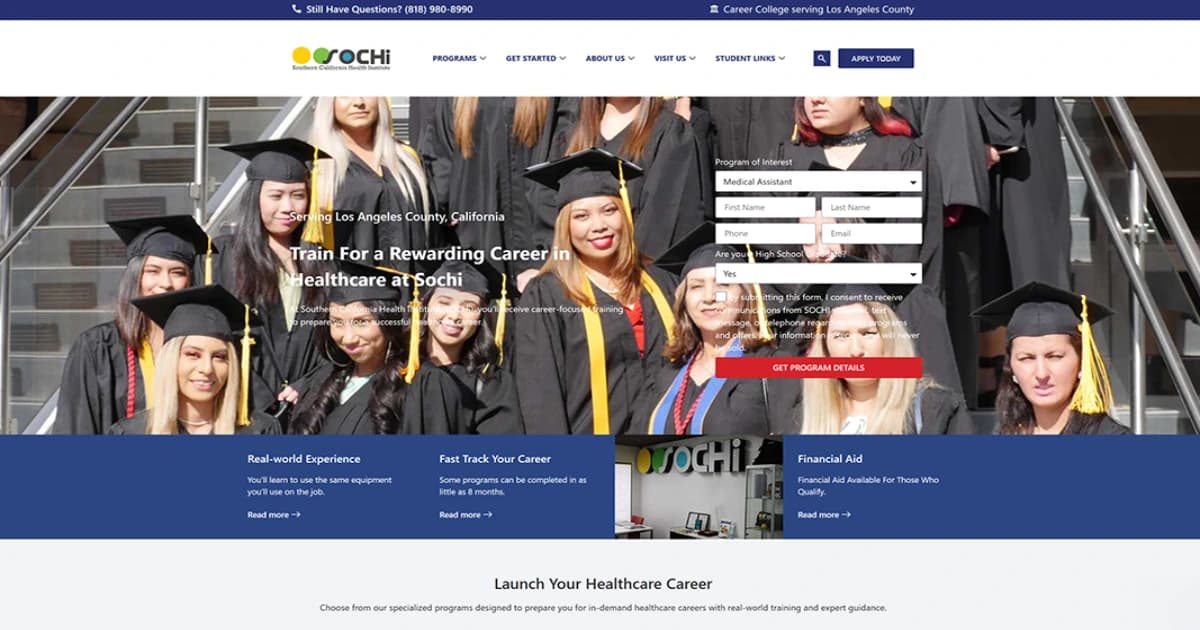 How SOCHI Increased Student Enrollment with a Full-Scale Digital Marketing Strategy