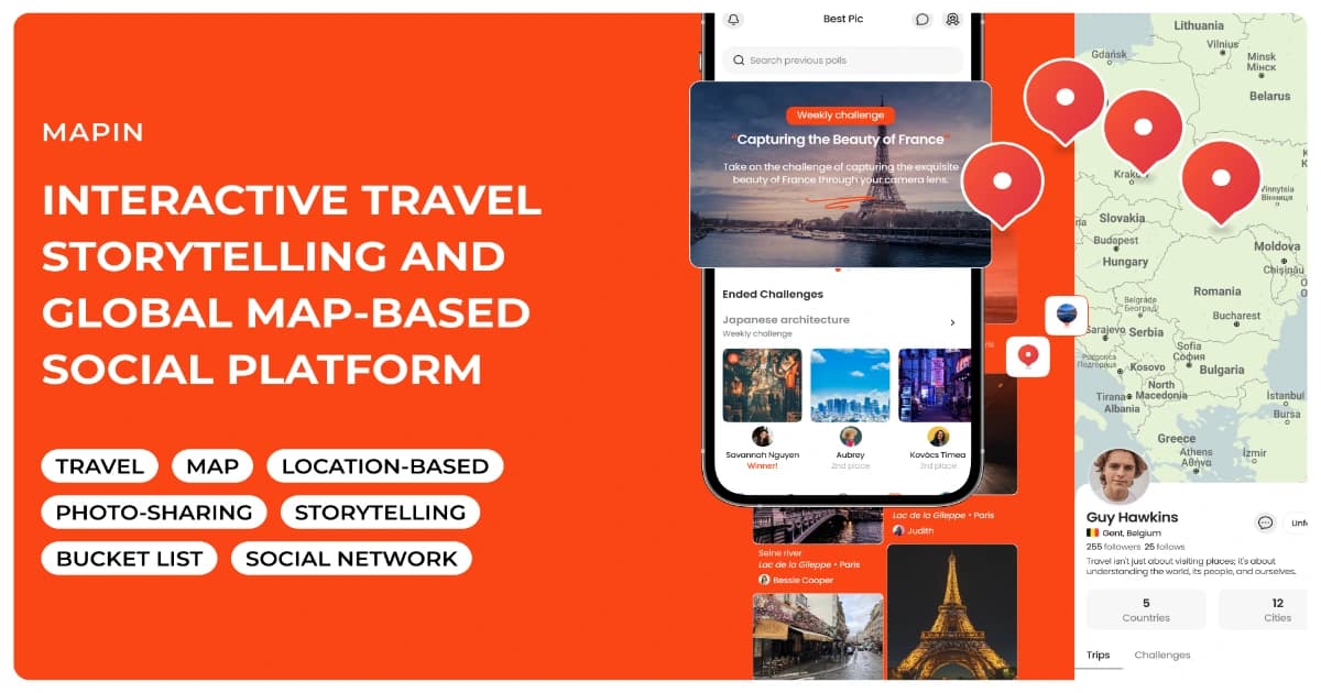 Interactive Travel Storytelling and Global Map-Based Social Platform