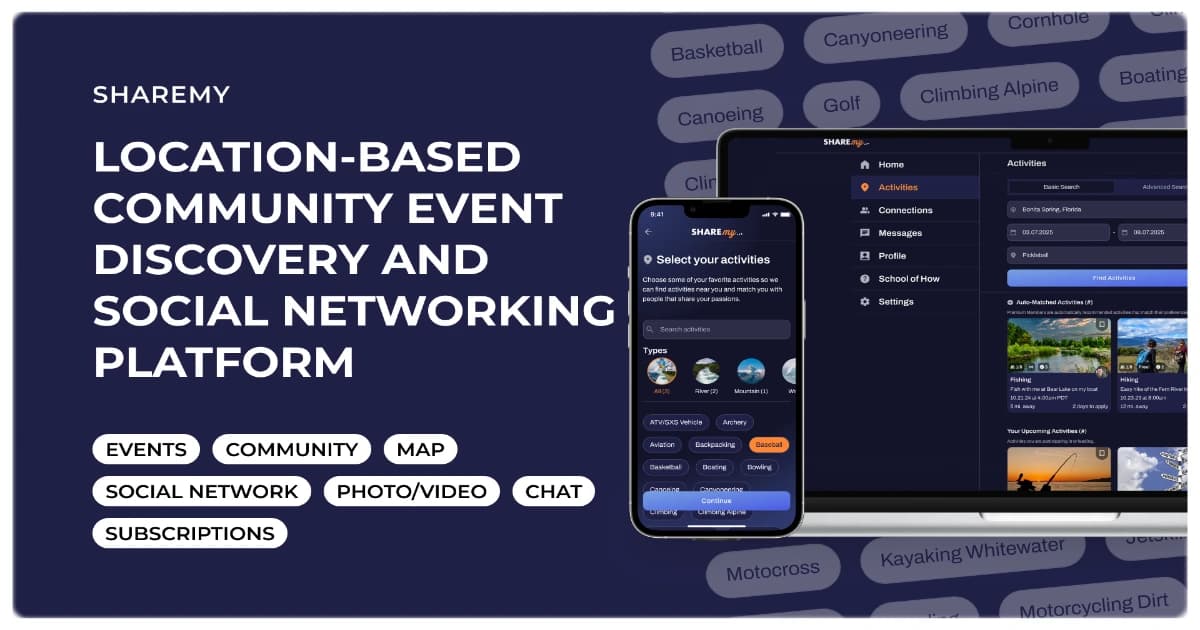 Location-Based Community Event Discovery and Social Networking Platform
