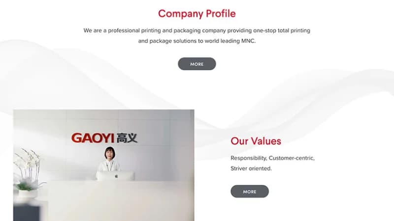 Gaoyi Website — image 1