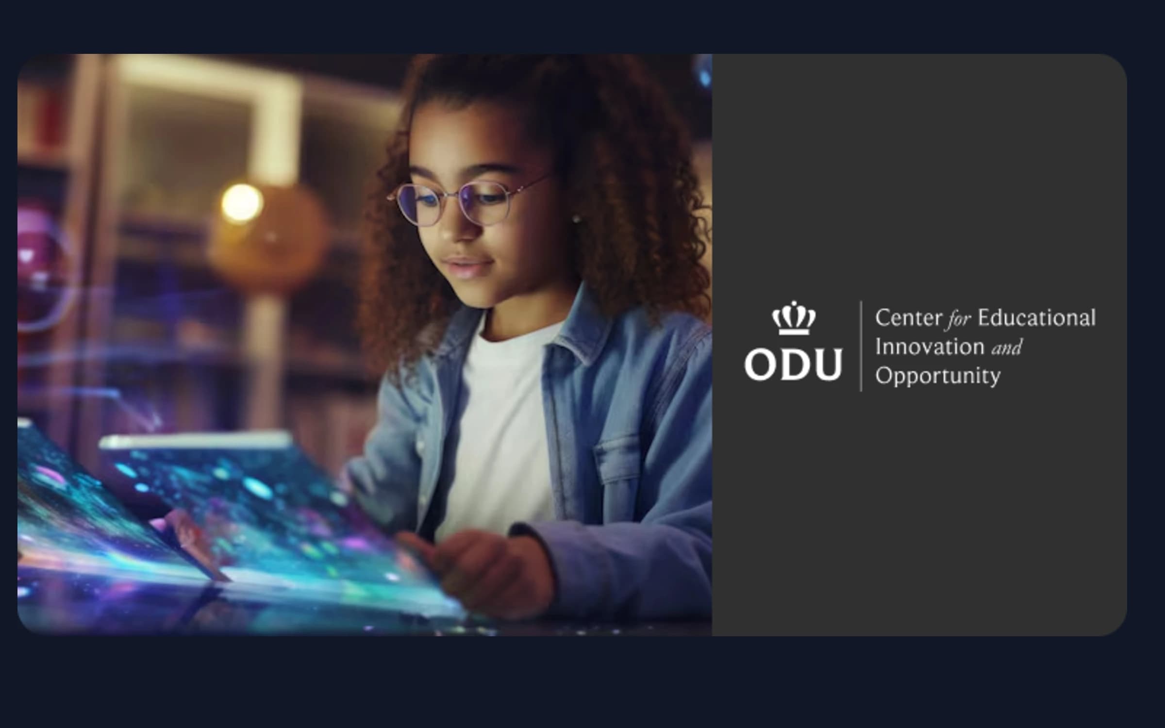 Designing an accessible digital home for an education innovation center