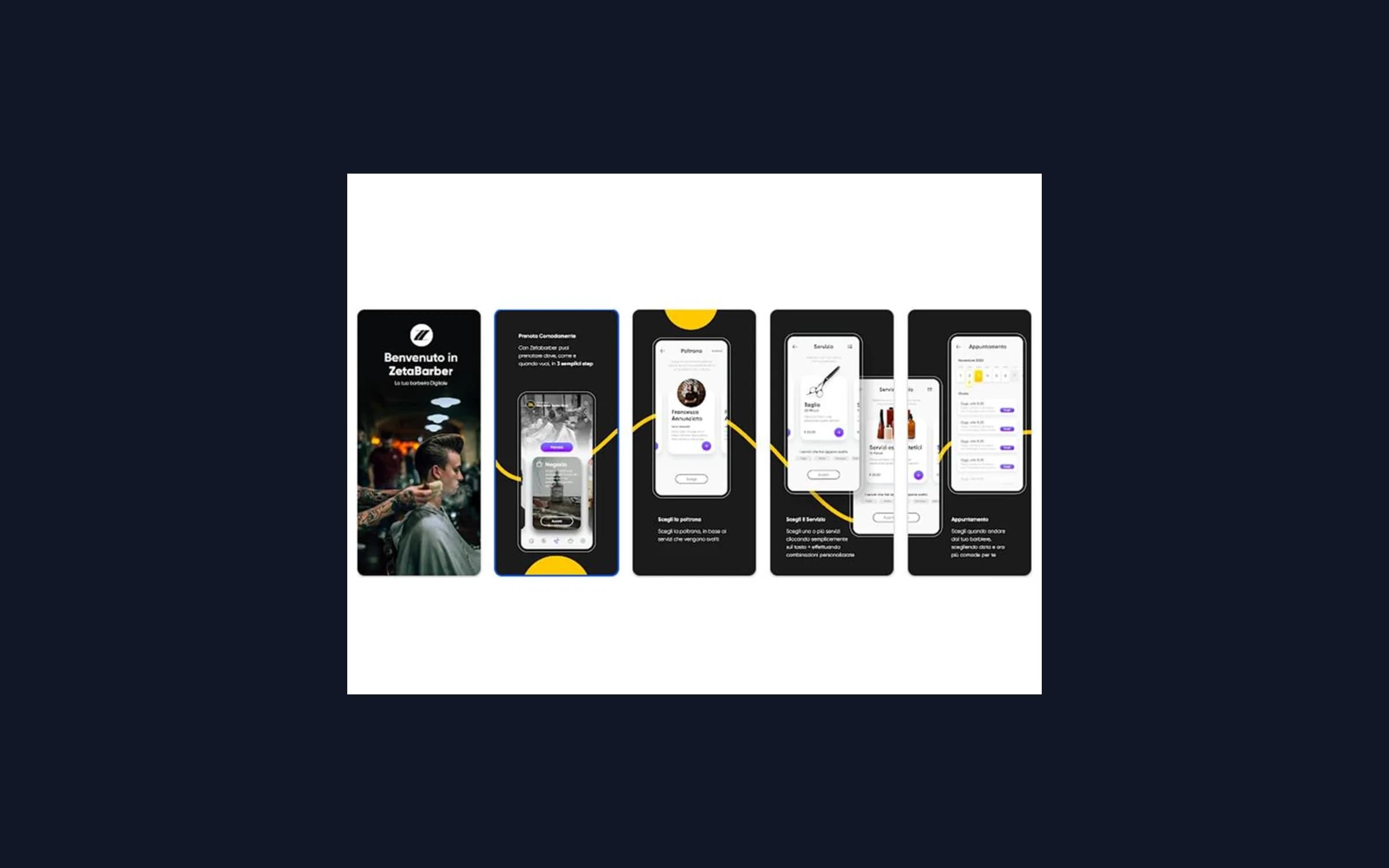 Development of Mobile app (Zeta barber)