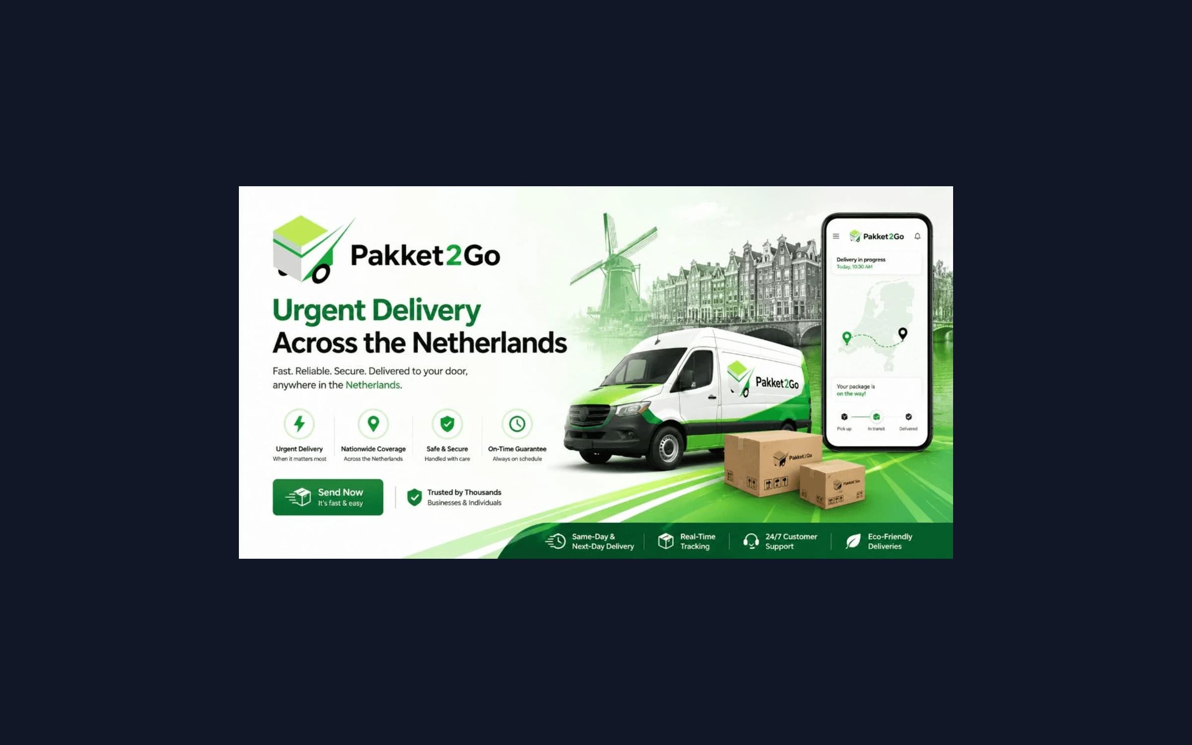 Developement of Hybrid mobile app (Packet 2 go)
