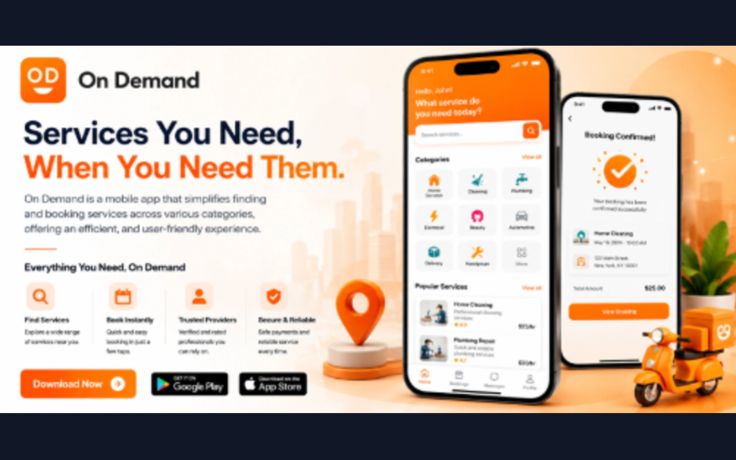 On demand Mobile app