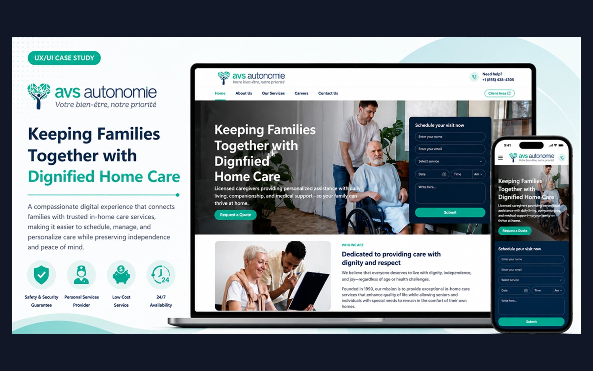 UI/UX Design Home Care Services