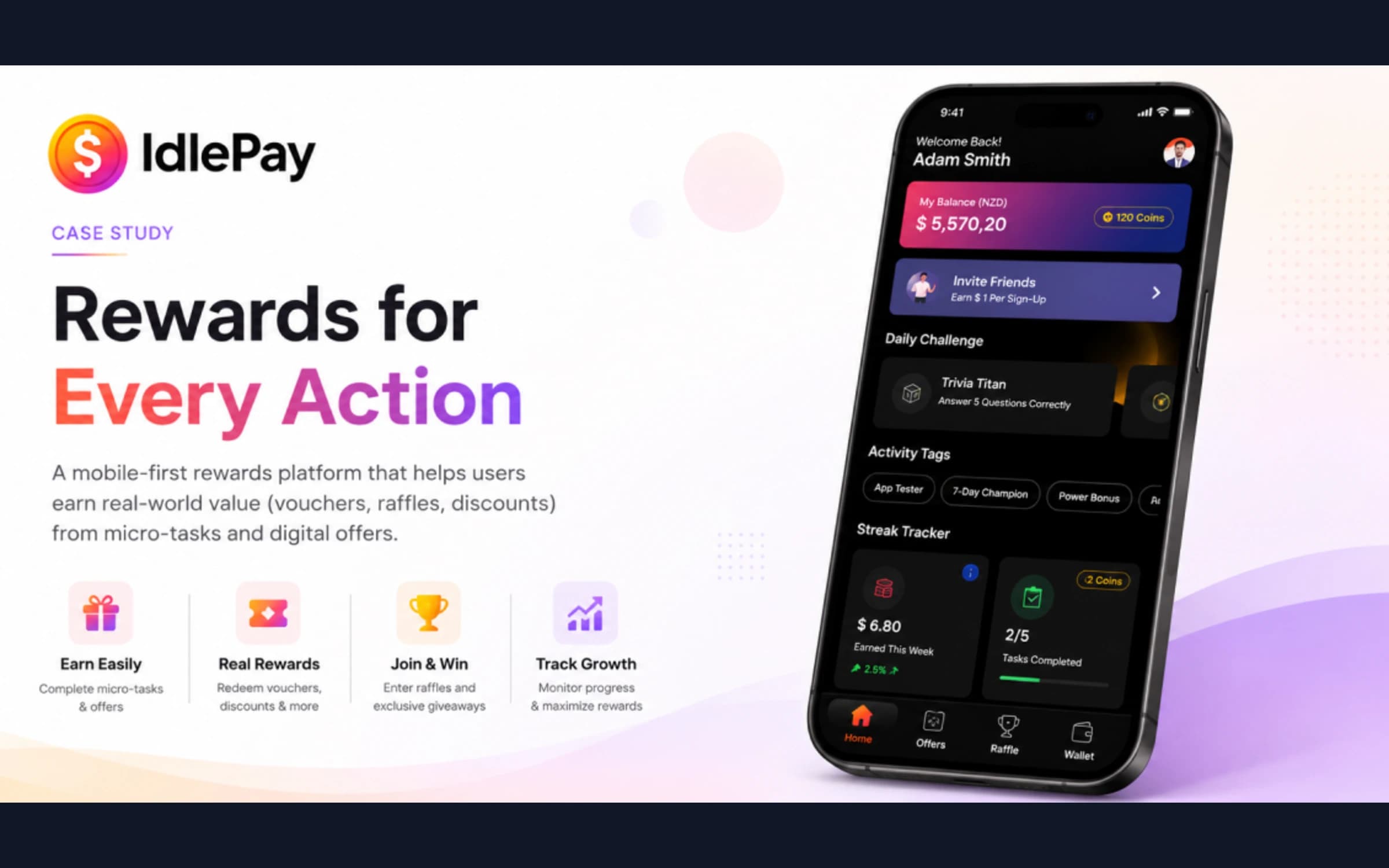 Idle Pay - Mobile App UI/UX