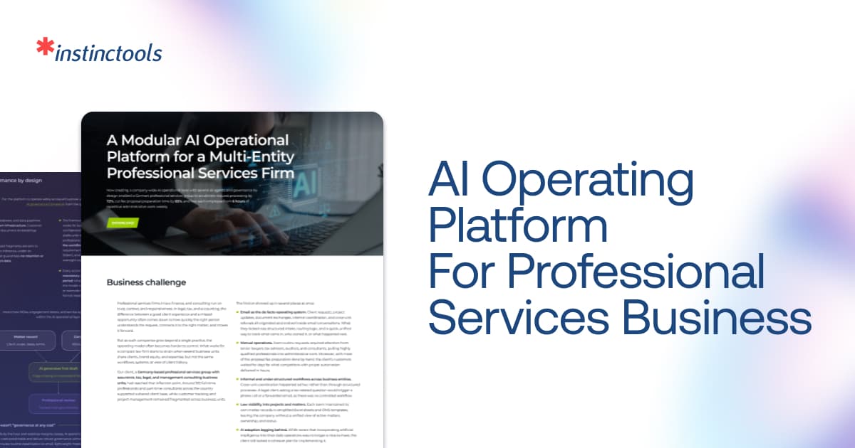 How to Build an AI Operating Platform for Professional Services Firms