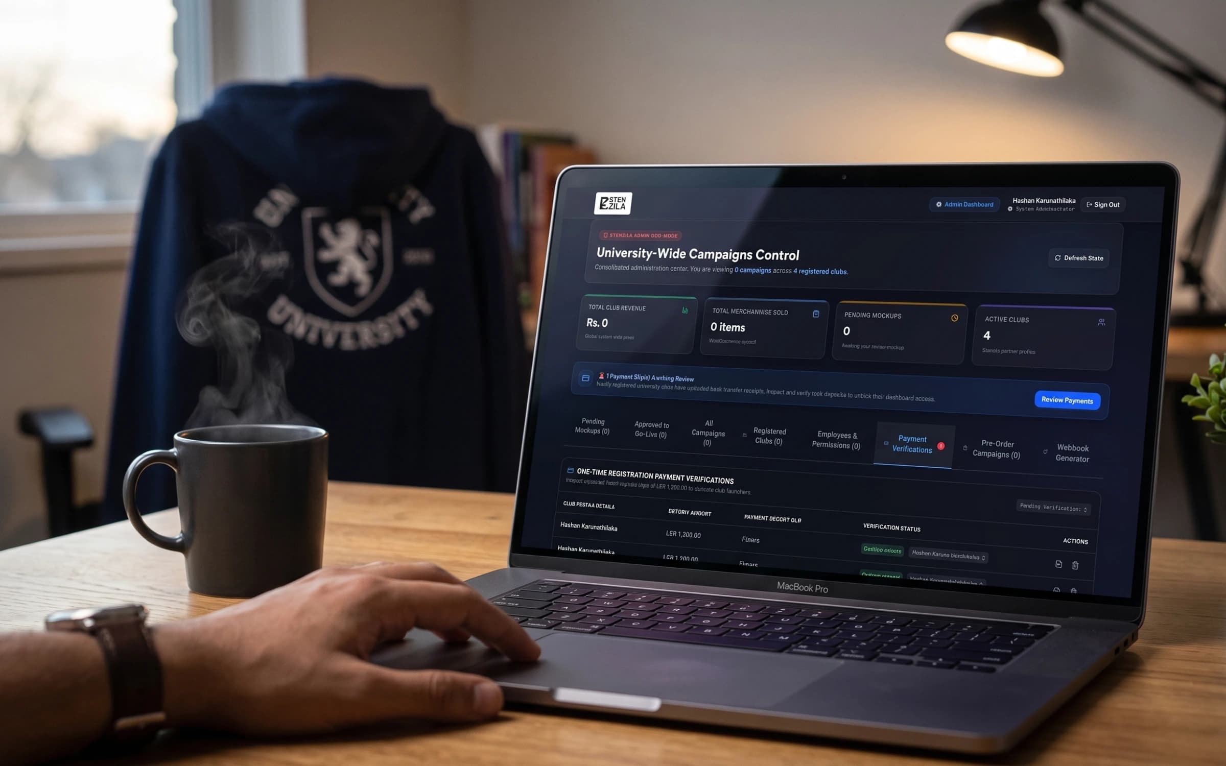 Stenzila: Engineering a Headless E-Commerce Engine for University Merchandise