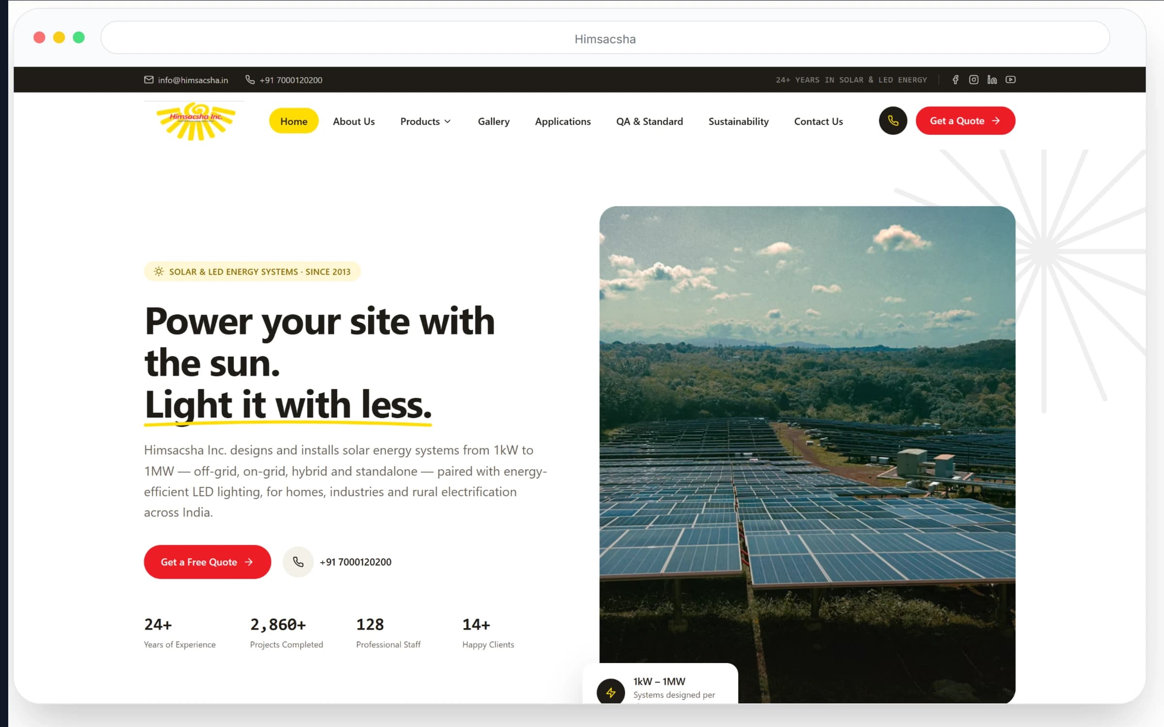Himsacsha Corporate Website & Digital Platform