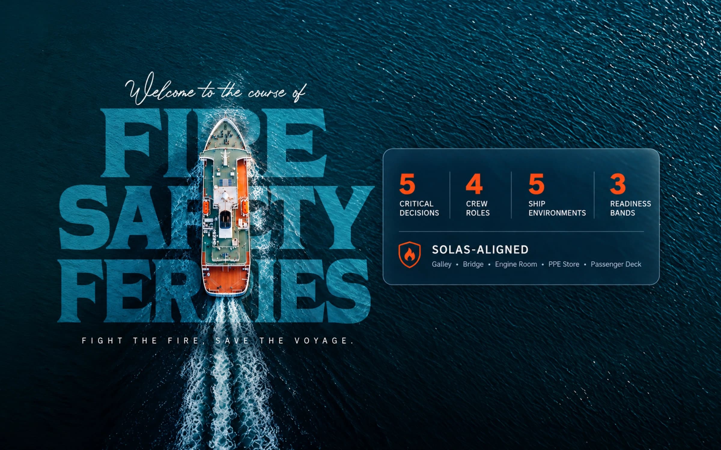 Immersive Ferry Fire Safety Simulation for Critical Crew Decisions