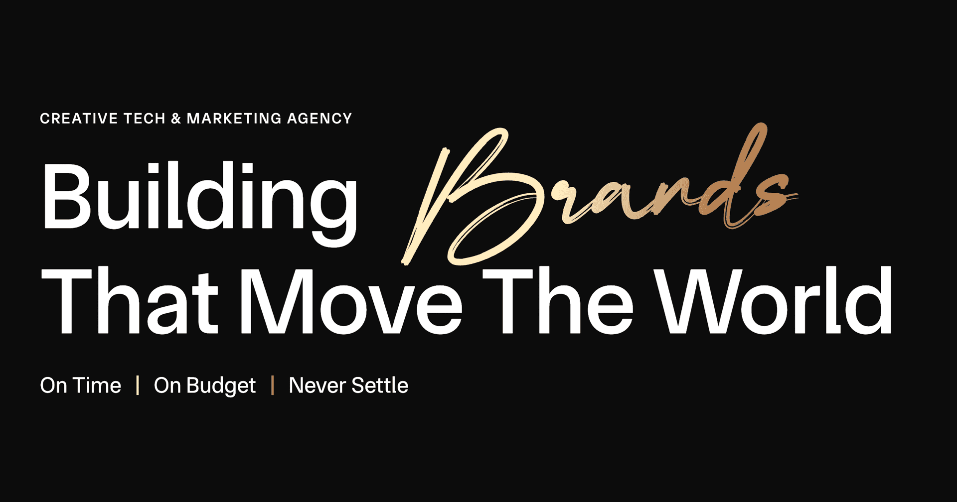 Never Settle logo